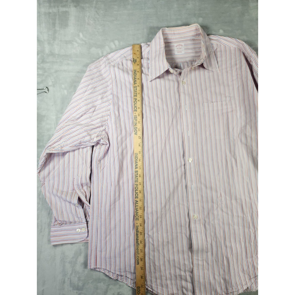 Brooks Brothers Original Polo Shirt Mens XL Button Down Multicolor Stripes - Picture 4 of 8